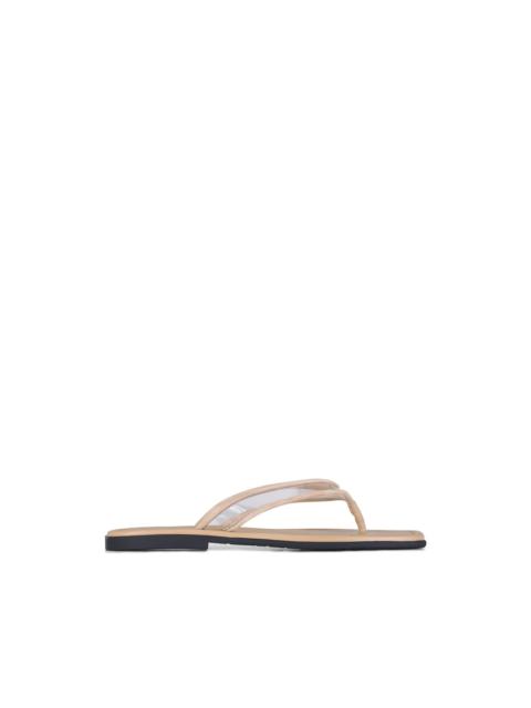 clear strap sandals