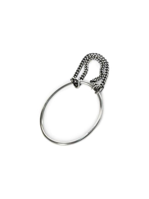 VOKKO BANGLE WITH CHAIN (ANTIQUE SILVER)