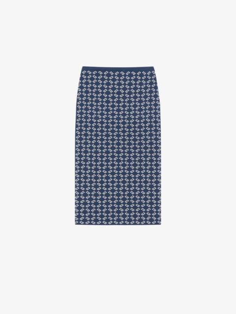 SKIRT IN MONOGRAM 72 JACQUARD