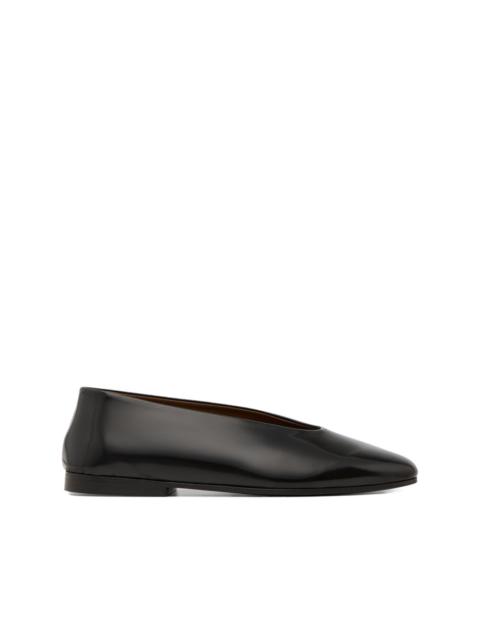 patent-leather ballet flats