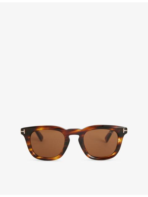 FT1326 Icon Square-Frame Acetate Sunglasses
