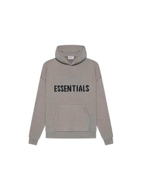 Fear of God Essentials Knit Pullover Hoodie (SS21) Dark Heather Oatmeal