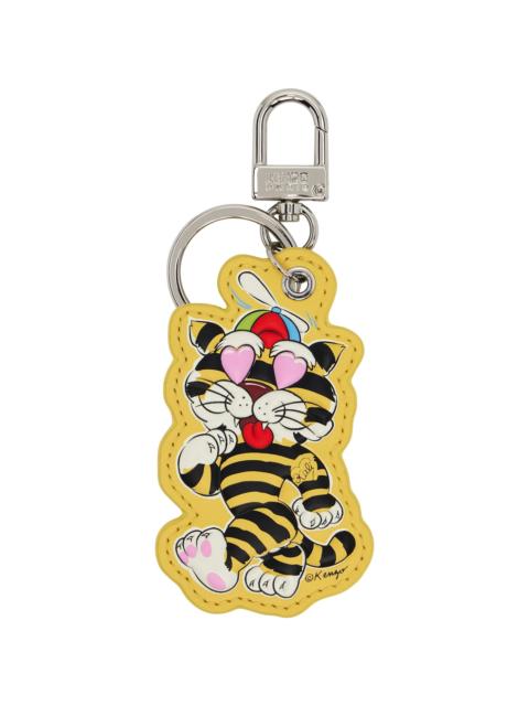 Yellow Kenzo Paris 'KENZO Cartoon' Charm Keychain