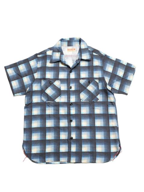 PRINT PLAID S/S WORK SHIRT - SC39517