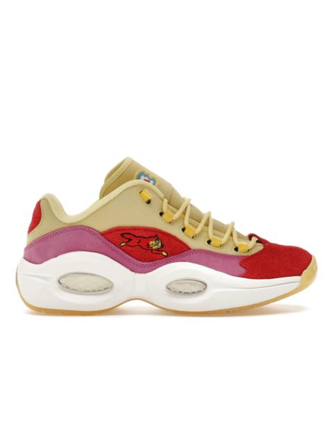 Reebok Question Low BBC Ice Cream Running Dog Yellow Red