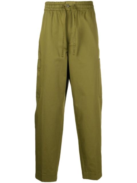 logo-patch cargo jogging trousers