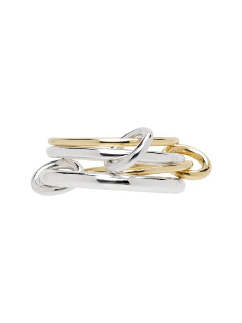 Silver & Gold Pisces SG Ring