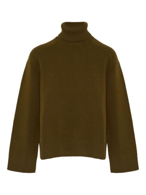 turtleneck wide-cuff sweater