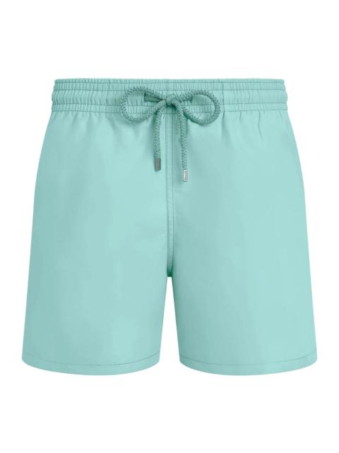 SINGLE COLOR SWIMSUIT WITH ENGRAVED LOGO