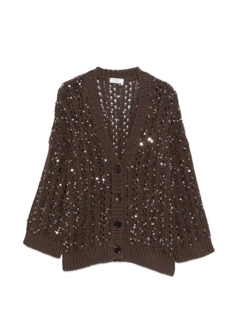 sequin button knitwear