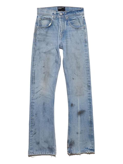 frayed-hem jeans