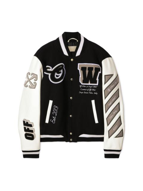 Leather/wool Varsity Jacket