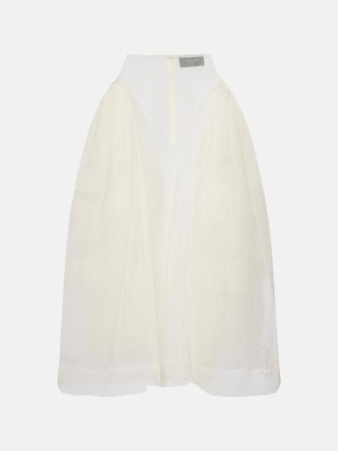 Tulle midi skirt