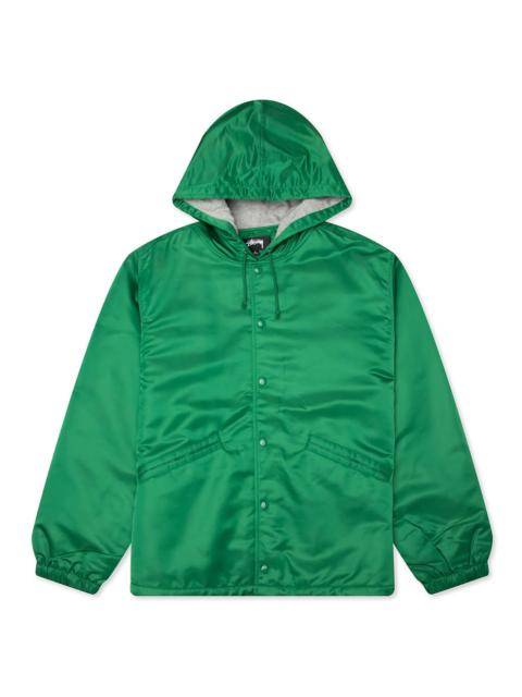 HOODED COACHES JACKET - GREEN
