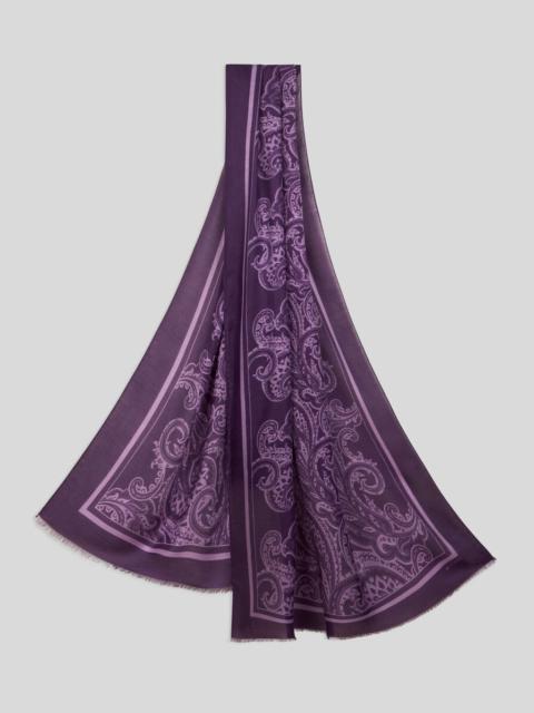 PAISLEY CASHMERE-BLEND SCARF