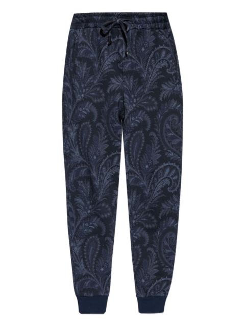 paisley-print drawstring sweatpants