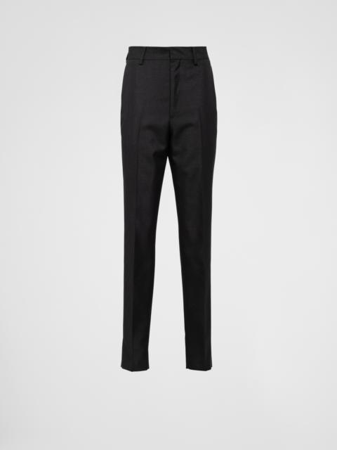 Wool and mohair pants