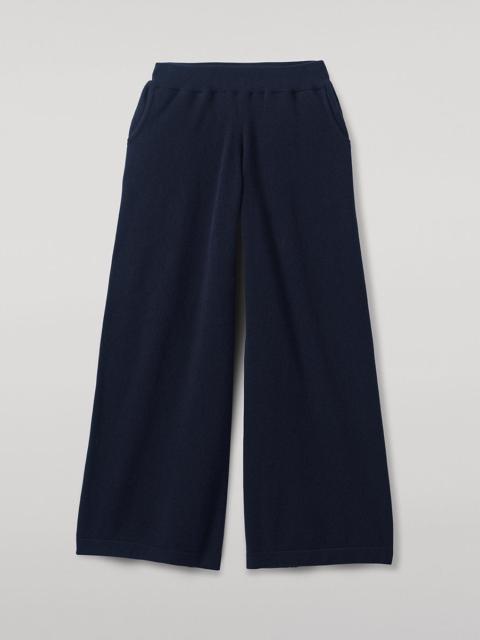 Navy Cashmere Trousers