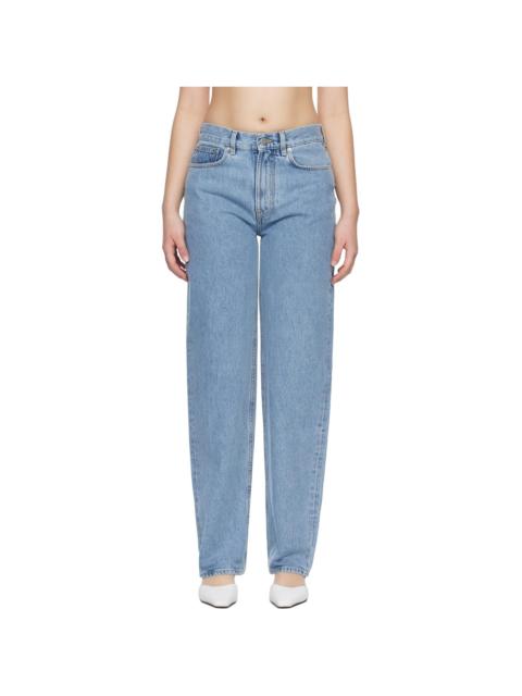 Blue SAMUR LDS Organic Denim Boyfriend Jeans