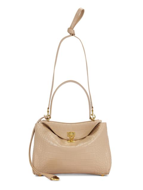 Rodeo Embossed Croc Small Top Handle Bag