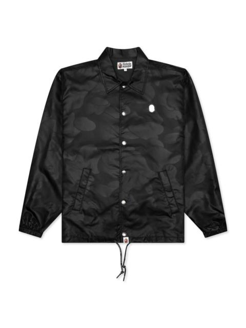 INK CAMO COACH JACKET - BLACK