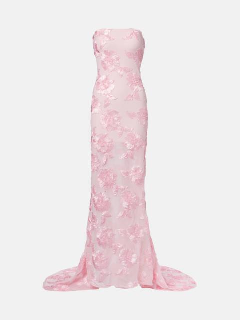 Bridal embroidered gown