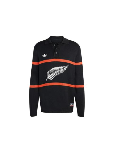 adidas & All Blacks Knitted Polo Black Black