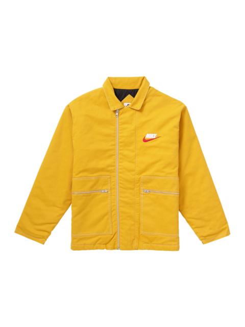 Supreme Nike Double Zip Quilted Work Jacket Mustard