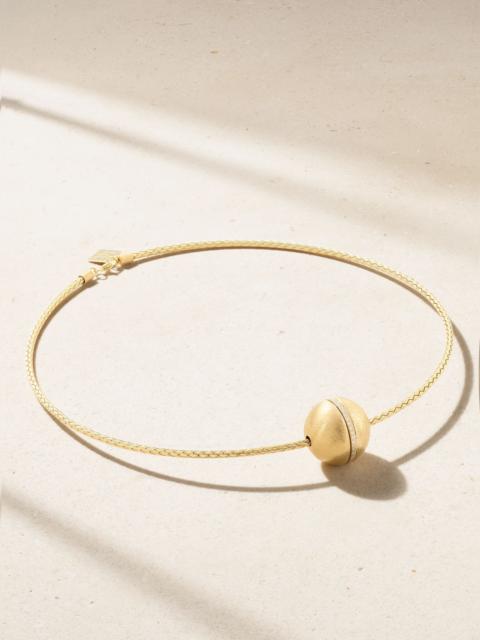 14-karat gold diamond necklace Gold