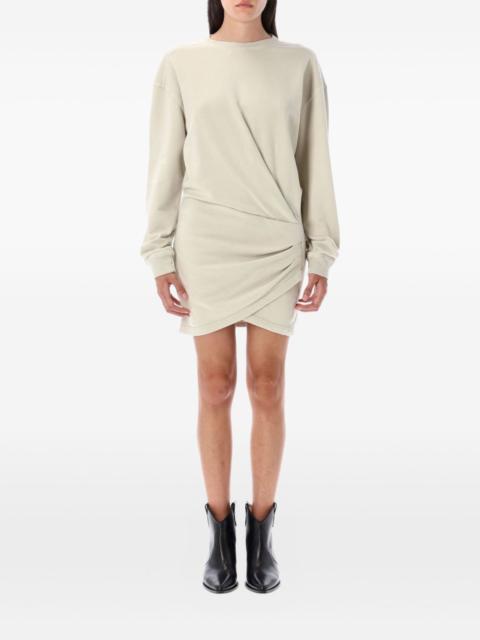 Pipper fleece twist-front mini dress