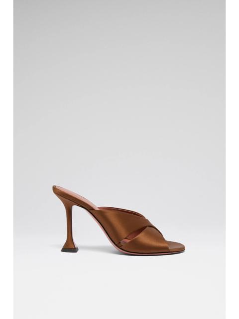 SALMA SLIPPER 95 MOCHA SATIN