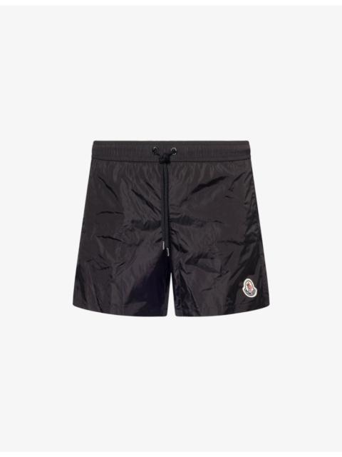 Logo-Patch Relaxed-Fit Swim Shorts