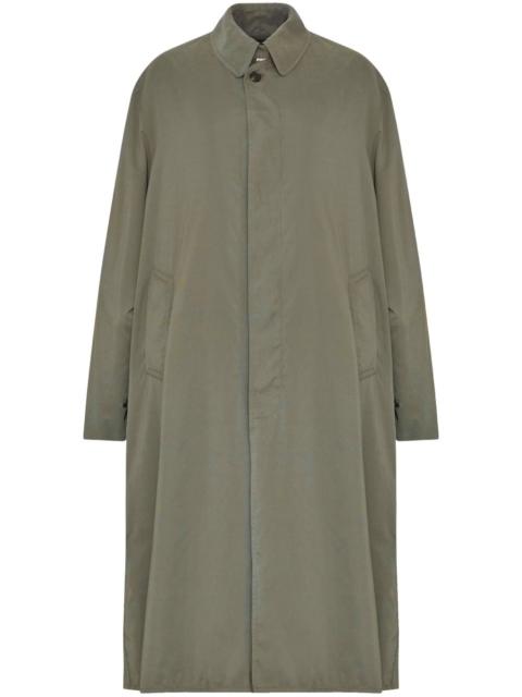 peached trench coat