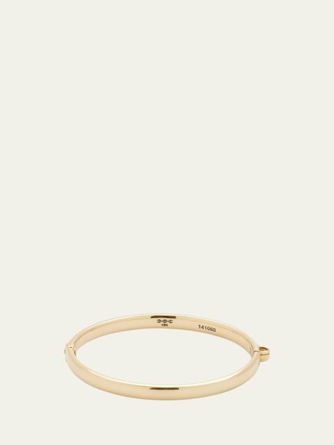 18K Yellow Gold Tri-Link Bangle Bracelet, 6mm