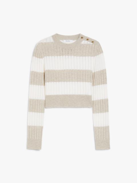 ALFEO Wool and cashmere cropped jumper