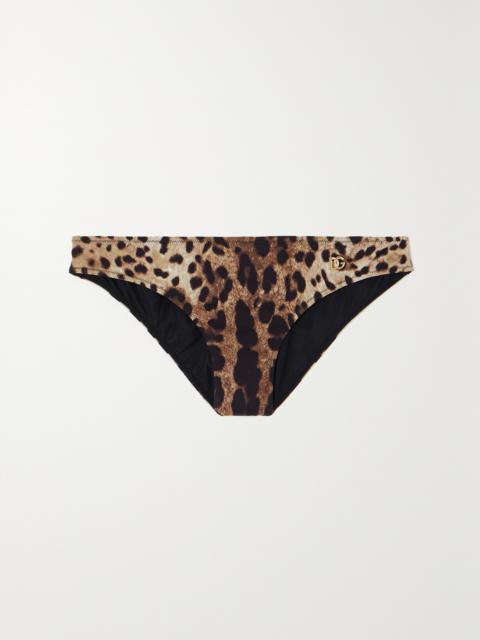 Leopard-print Bikini Briefs