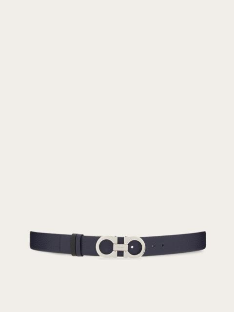 Reversible and adjustable Gancini belt