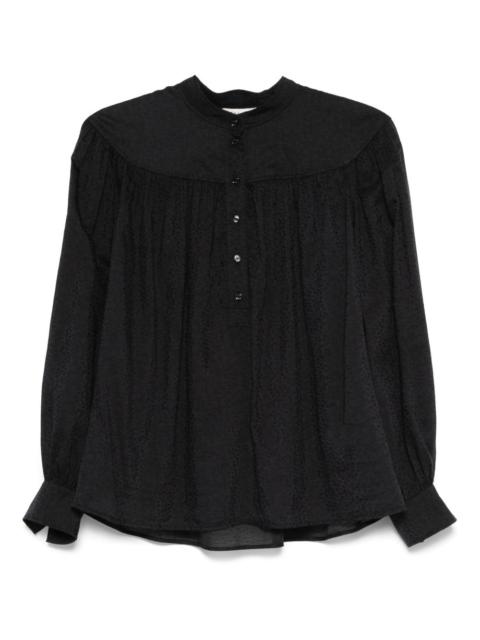long-sleeve blouse