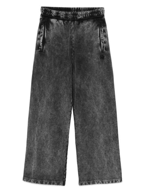 acid-wash drawstring trousers