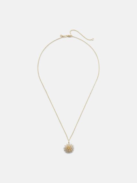 14kt gold charm necklace with diamonds