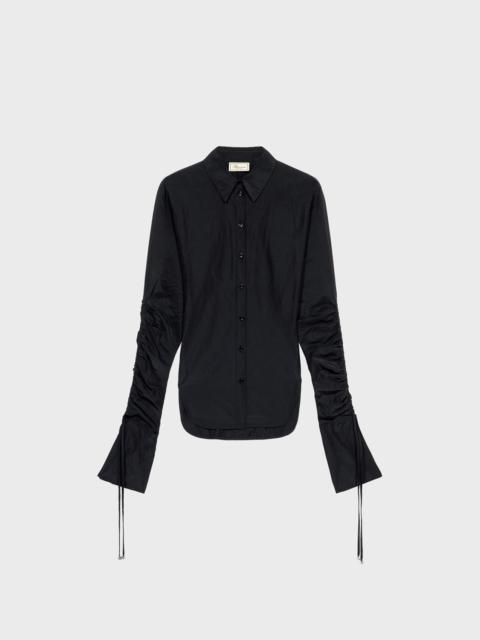 SHIRT IN SHINY CANVAS