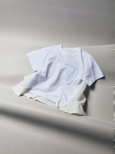 Nylon Twill x Cotton Jersey T-Shirt