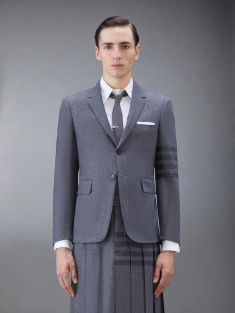 Medium Grey Wool Cashmere Flannel Classic Tonal 4-Bar Sport Coat