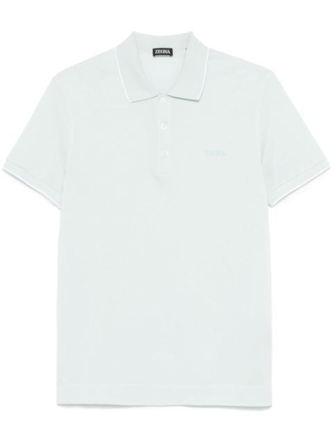logo-embroidered polo shirt