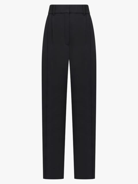 SLIT DETAIL TAPERED PANT | BLACK