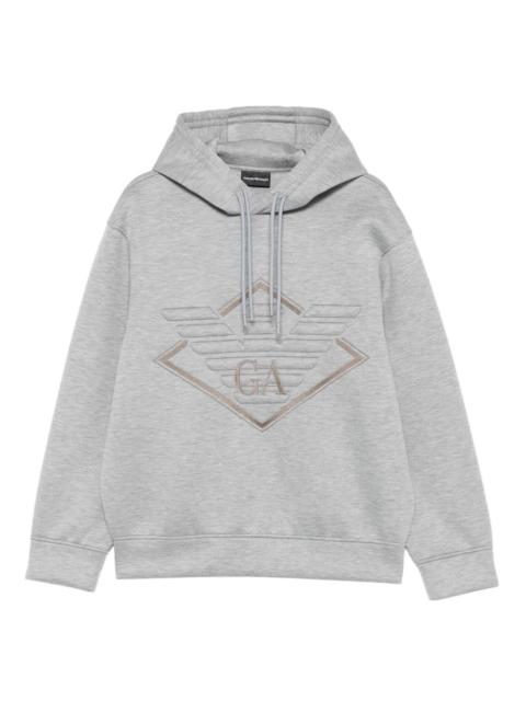 logo-embroidered hoodie