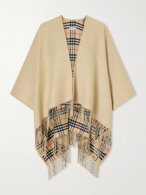 Fringed Wool Cape
