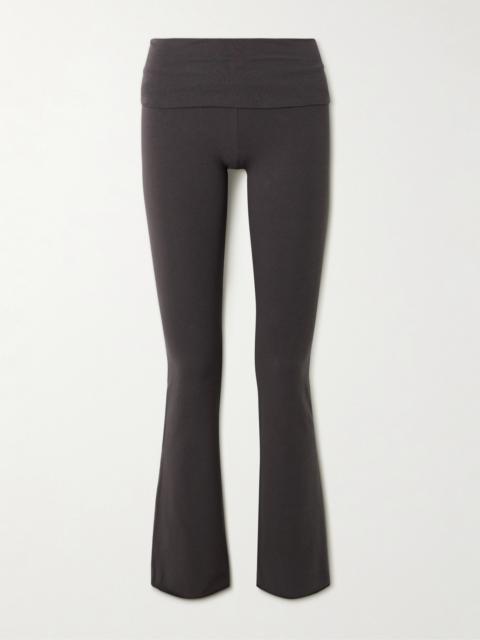 Stretch-cotton Jersey Foldover Pants