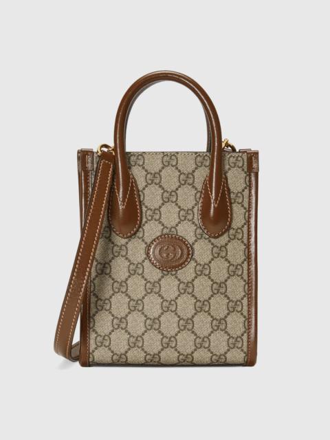 Mini tote bag with Interlocking G
