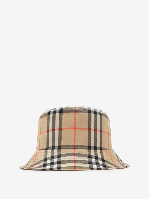 Check Cotton Bucket Hat